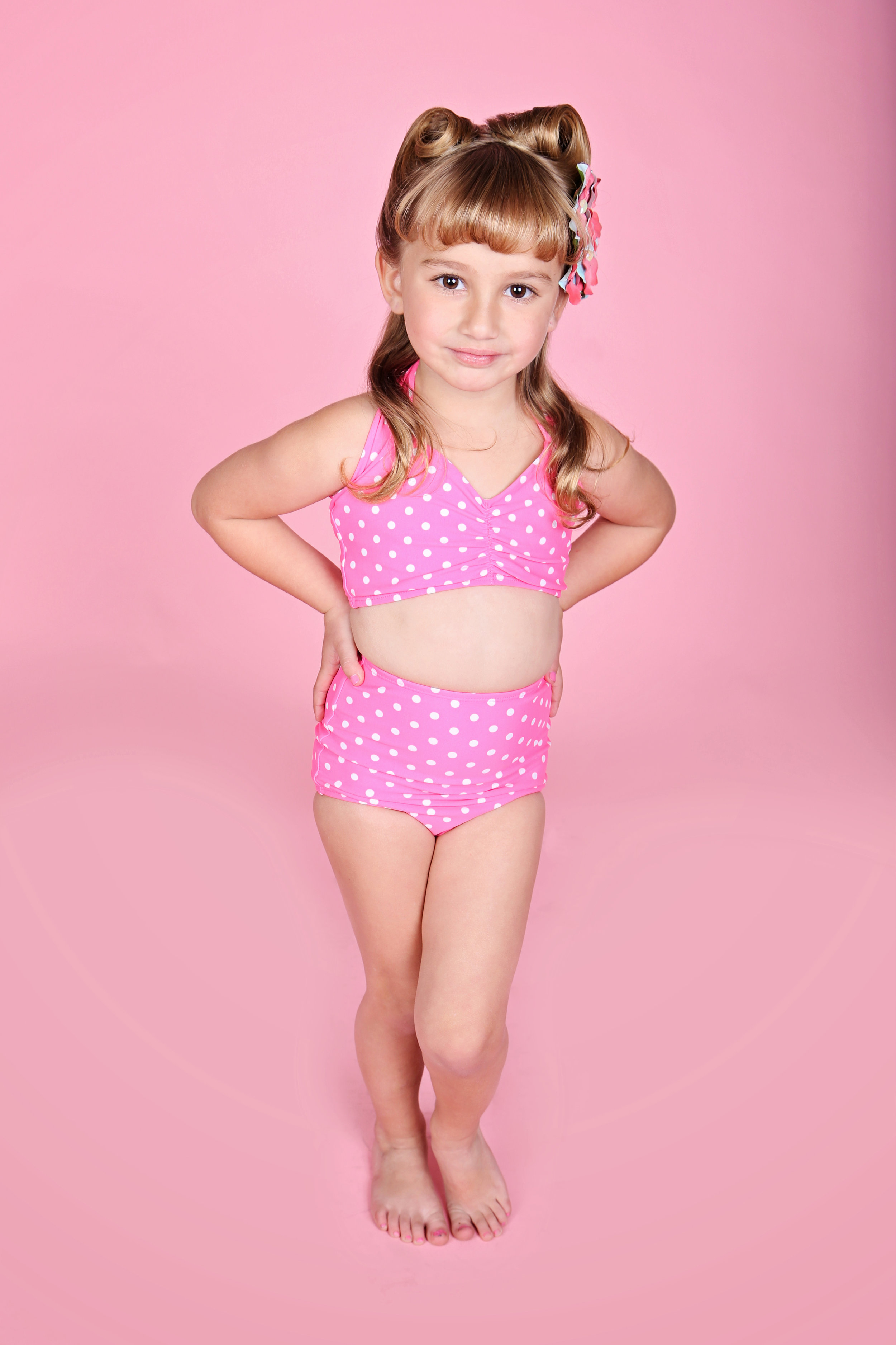 Girls pink bikini on sale